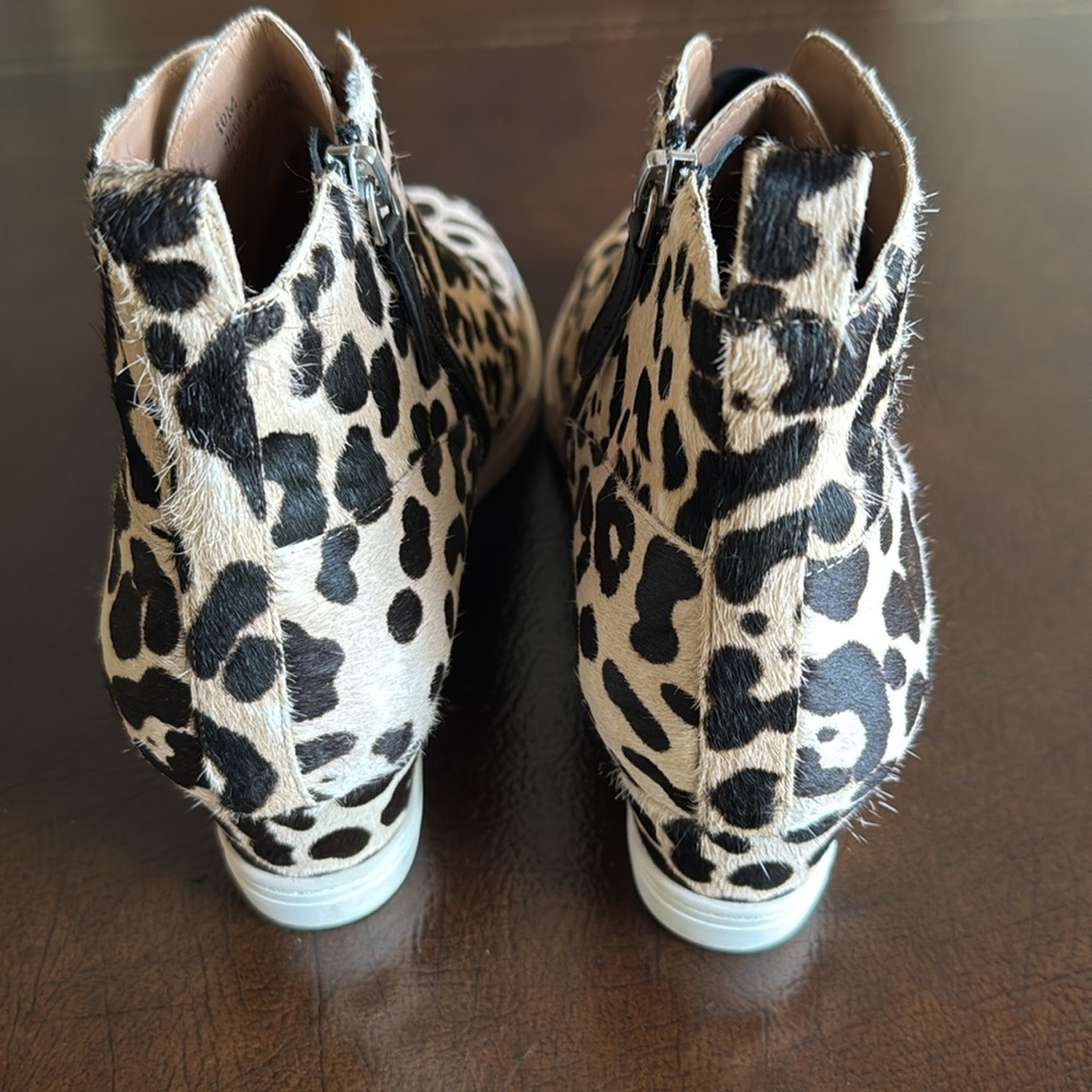 Paolo Leopard Sneaker Booties - Picture 6 of 11